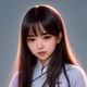 数字权益研究者李晓彤，女性，学术风格，图书馆环境，认真阅读姿态